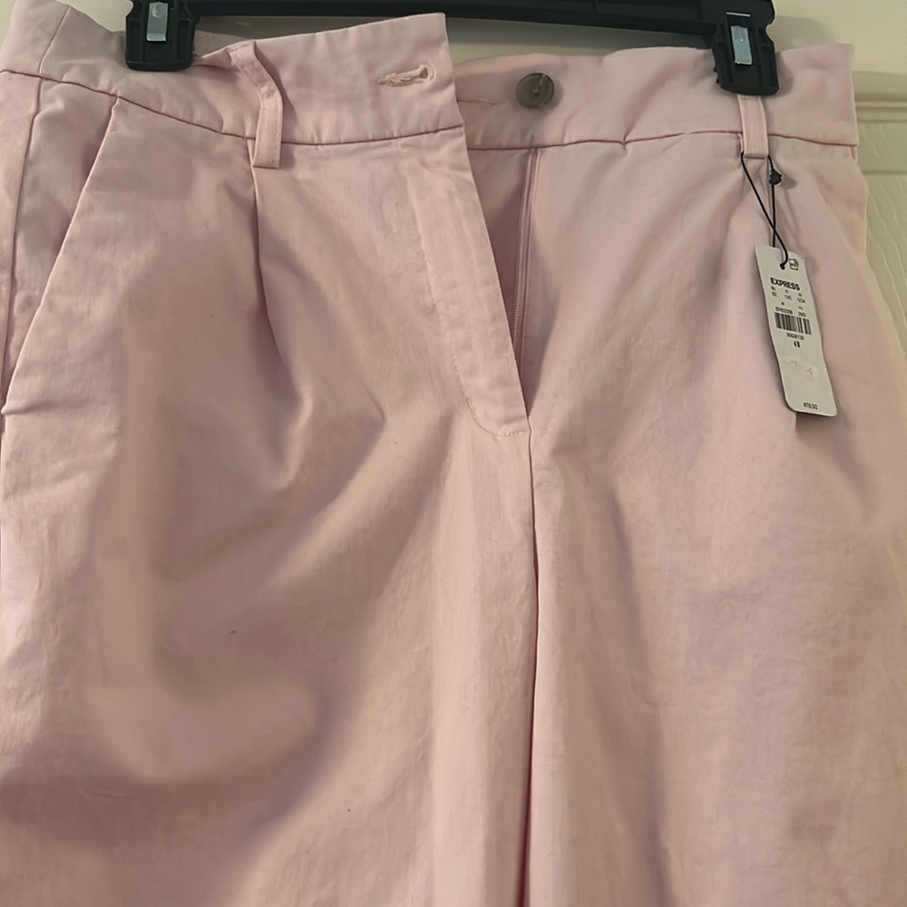 BNWT 🌶️🌵 express pants. Size  4 R blush color super feminine and professional